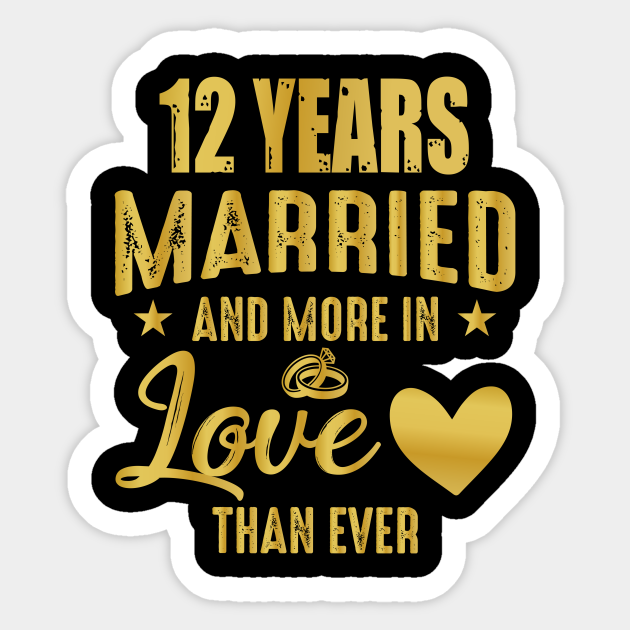 12th Wedding Anniversary, 12 Years marriage anniversary for couples Wedding Anniversary Gift